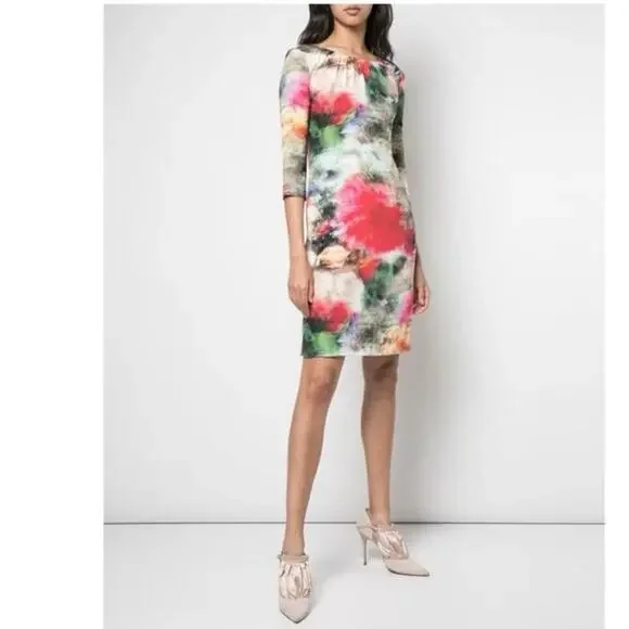 strapless open back dress OPHELIA DRESS IN SILK WOOL main image 1
